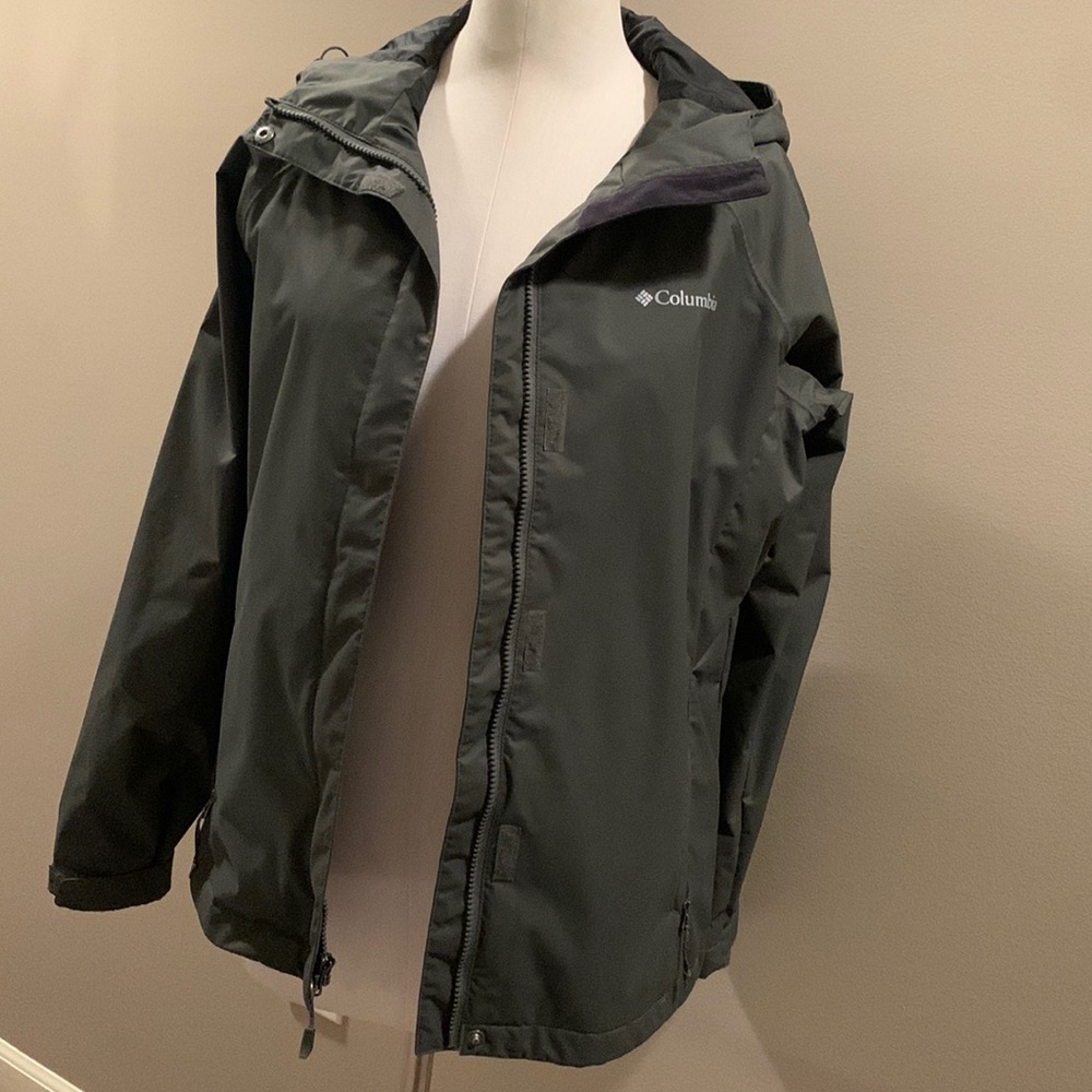 Army Green Columbia rain jacket